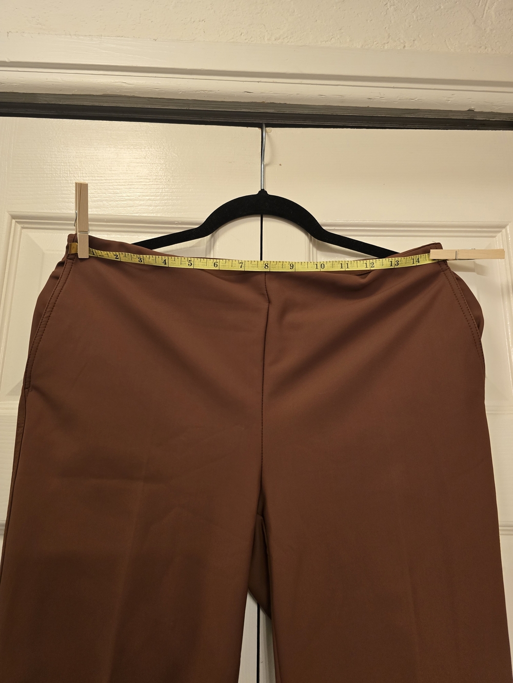 Christian Siriano Brown Straight Leg Pants Size 4 Retro Vintage Y2K Chic - Picture 6 of 8